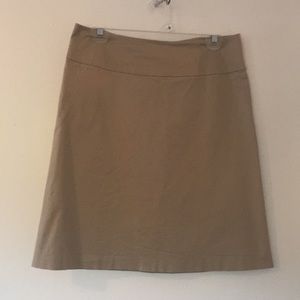 Banana Republic khaki a-line skirt size 8